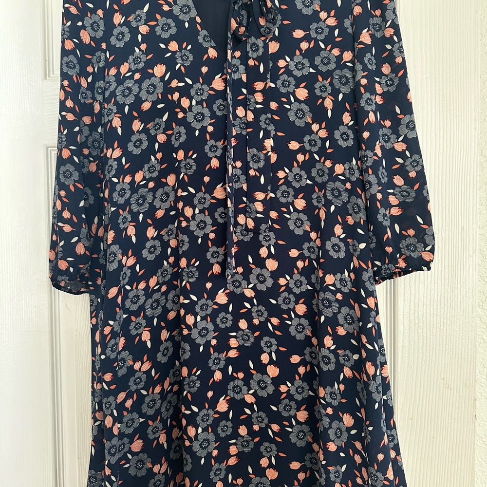 Floral Patterned Dress flowers size Small
